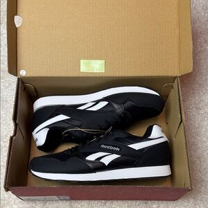 Reebok Classic Black and White Trainers